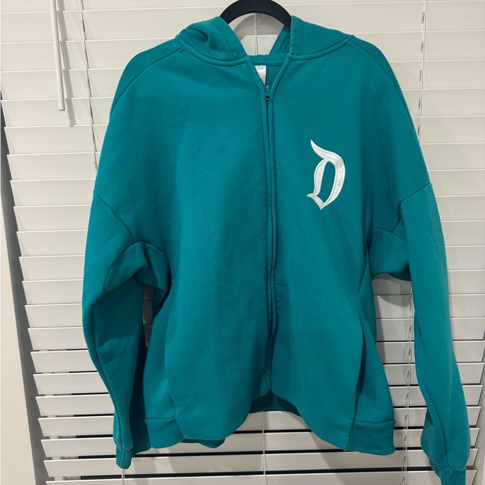 Teal Hoodie Jacket